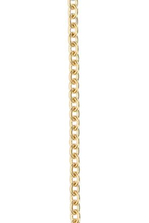 Chlo&eacute; Womens Gold Metal Chain Script Belt Brass