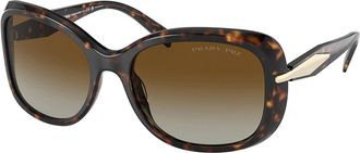 Prada PR 04ZSF Asian Fit Polarized 2AU6E1 Womens Sunglasses Tortoiseshell Size 58