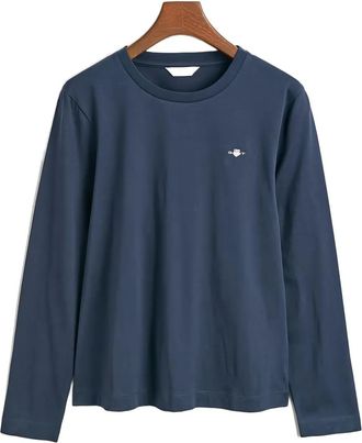 GANT Shield T-shirt - women - Cotton - M - Blue
