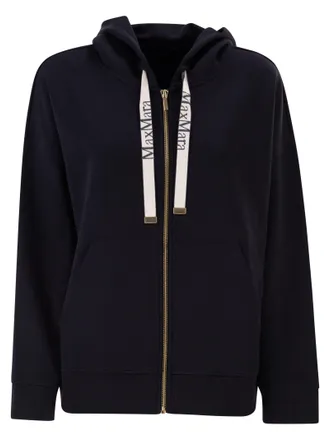 Max Mara Smmjour Technical Jersey Zip Up Sweatshirt