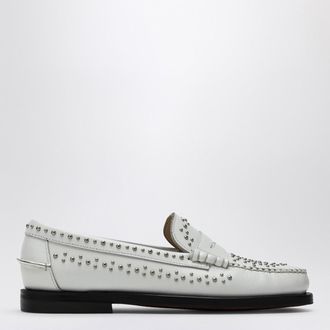 Sebago Mocassino classico Dan bianco con borchie