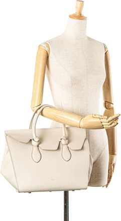 Celine Pre-owned Womens Seau Sangle Bucket Bag - Ivory Leather - One Size