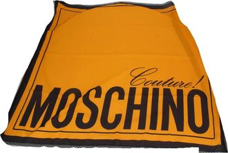 Moschino Zijden Sjaal - Dames - Zijden sjaals - Geel - ONE Size - Accessoires