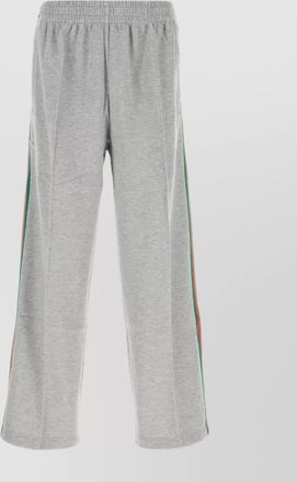Gucci casual joggers with side stripes and wide leg