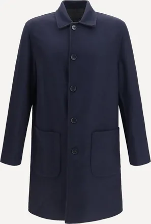 Etro Soho reversible wool-blend Coat Male 46