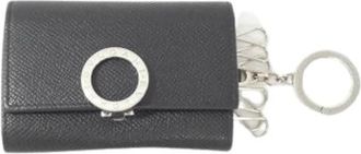 Bulgari Pre-owned Vintage Sleutelhanger - Dames - Vintage Accessoires - Zwart - ONE Size - Leer - Vintage