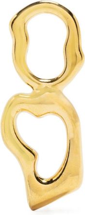 Maria Black Fluent letter O charm - women - Gold Plated Silver - One Size