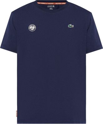 Lacoste x Roland Garros cotton T-shirt - men - Cotton - 3 - Blue