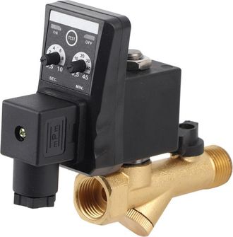 OEM V&aacute;lvula De Drenaje Temporizada Electr&oacute;nica Autom&aacute;tica G1/2 Dn15 - Lat&oacute;n - Tiempo De Apertura: 0,5 A 10 Segundos - Tiempo De Cierre: 0,5 A 45 Minutos -