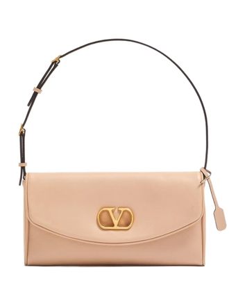 Valentino Garavani small DeVain VLogo shoulder bag - Neutrals