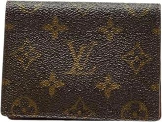 Louis Vuitton Pre-owned Wallets, female, Brown, Size: ONE SIZE Pre-owned Vintage Canvas Wallet
