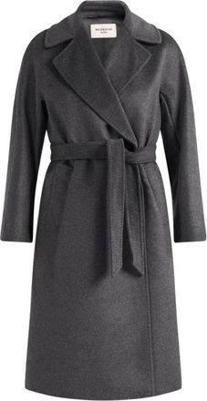 Max Mara Wkdresina Jas - Dames - Jas met riem - Grijs - M - Wol - Jassen