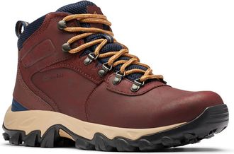 Columbia Mens Newton Ridge Plus Ii Waterproof Hiking Boot, Madder Brown Collegiate Navy, 11 UK