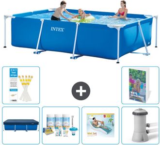 Intex Piscina Con Estructura Rectangular - 300x200x75 Cm - 7-piezas S172