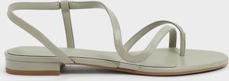 Charles & Keith Arden Wavy Toe-Ring Sandals