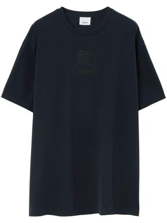 Burberry EKD cotton T-Shirt - men - Cotton - S - Blue