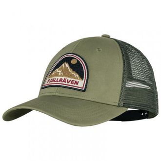 Fj&auml;llr&auml;ven Badge L&aring;ngtradarkeps Cap - Unisex | oliv