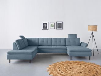 Inosign Wohnlandschaft »Birkholm U-Form« Armlehnverstellung, auch in Easy Clean Bezug - mit Wasser zu reinigen