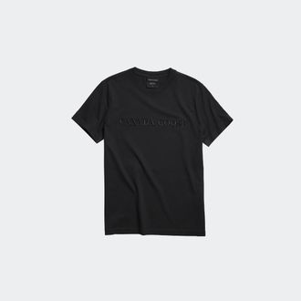 Canada Goose Emersen Embroidered T-Shirt (Men, Black, XXL)