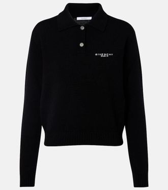 Givenchy Logo wool and cashmere polo sweater