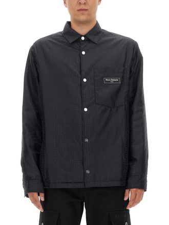 Balmain Black Logo Overshirt