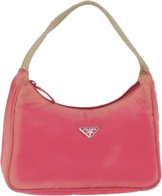 Prada Pre-owned Shoulder Bags, female, Pink, Size: ONE SIZE Pre-owned Vintage Shoulder Bag
