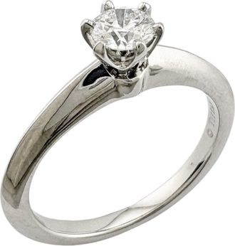 Tiffany & Co. Silver Platinum 950 Band Ring (Pre-Owned)