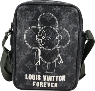Louis Vuitton Danube Handbag Limited Edition Vivienne Monogram Eclipse Black Canvas Bag (Pre-Owned)