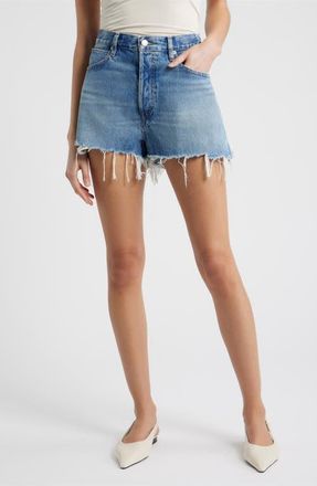 Frame Denim The Dare High Waist Denim Cutoff Shorts in Sprawl at Nordstrom, Size 28