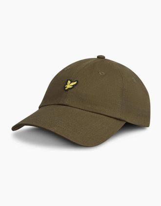Lyle & Scott Mens Golden Eagle Branding Logo Print Dad Cap - Green - Size: ONE size