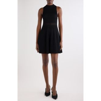 Givenchy Sleeveless Rib Sweater Dress in Black at Nordstrom, Size Large