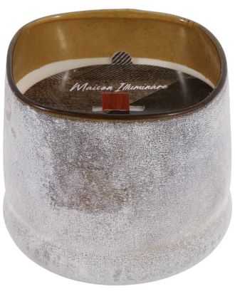 Sagebrook Home 4In 12Oz Sensual Amber Frosted Glass Candle