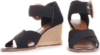 Donald J Pliner Womens Lyrah Wedge Sandal In Black