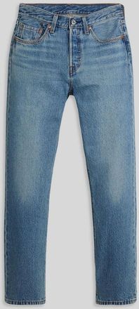 Levi's Womens Levis 501 Straight Leg Five Pocket Jeans in Switch Stitch - Blue - Size 25W/32L