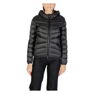 Colmar Winter Jackets, female, Black, Size: 2XL Iconic Womens Down Jacket with Quilted Bands