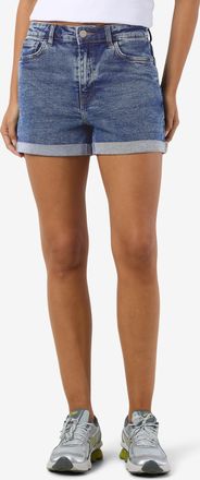 Noisy May Jeansshorts NOISY MAY NMMONI HW DNM SHORTS AZ358MB NOOS, Damen, Gr. XL (42), N-Gr, blau (medium blau denim), Denim/Jeans, Obermaterial: 99% Baumwolle,