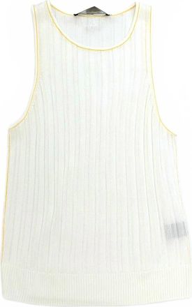 Toccin Womens Juniper Racer Tank Top In White Multi