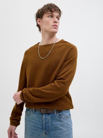 Jack & Jones Rundhalspullover JACK & JONES JJEHILL KNIT CREW NECK NOOS, Herren, Gr. XS, monks robe, Strick, Obermaterial: 100% Baumwolle, unifarben, regular fit ta