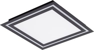 Lucande L&aacute;mpara De Techo Led leicy En Negro Metal - Lucande
