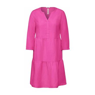 Cecil Dames, Jurken, Roze, Maat: XS Linnen