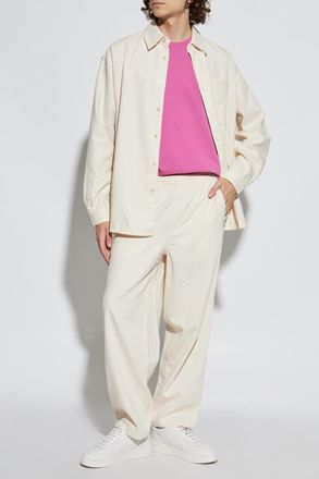 American Vintage Trousers With Pockets, Mens, Cream