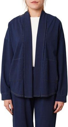 Cyrus Open Front Denim Cardigan in Dark Wash at Nordstrom Rack, Size X-Large