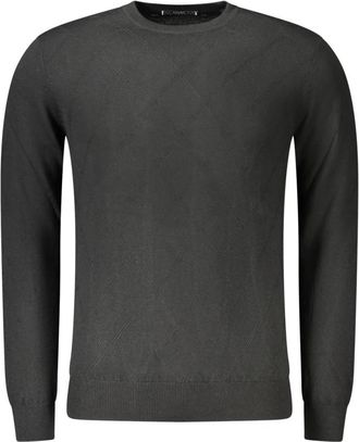 Guess Ronde hals gebreid - Heren - Ronde hals truien - Zwart - XL - Wol - Truien & Vesten