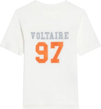 Zadig&Voltaire Boo T-shirt - Dames - T-shirts - Wit - S - Katoen - Tops