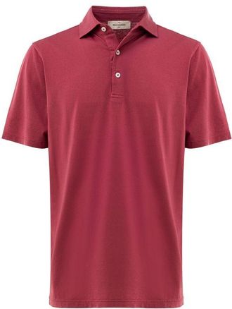 Gran Sasso Mens Classic Polo Shirt - Brown Cotton - Size EU 50 (Mens)