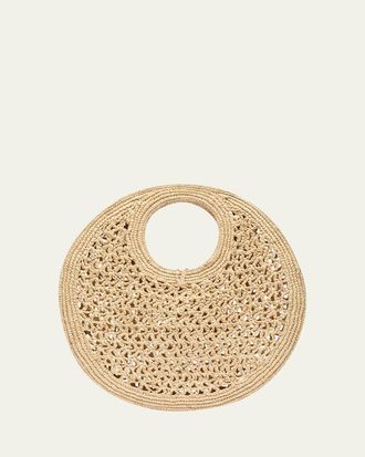 Jacquemus Le Petite Crochet Raffia Top-Handle Bag