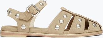 Freda Salvador Womens Sera Fisherman Sandals In Stucco Suede