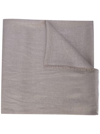 Brunello Cucinelli Sciarpa con frange - Toni neutri