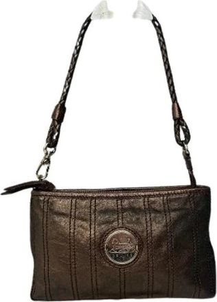 Celine Pre-owned Leren Clutch - Dames - Vintage Handtas - Bruin - ONE Size - Leer - Vintage