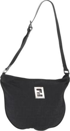 Fendi Pre-owned Canvas fendi-bags - Dames - Vintage Schoudertas - Zwart - ONE Size - Vintage